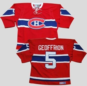 Men's Montreal Canadiens #5 Blake Geoffrion Red CCM Jersey Men's Montreal Canadiens #5 Blake Geoffrion Red CCM Jersey